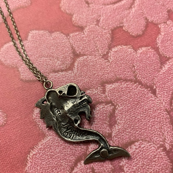 925 & Pewter J.Guthrie 1991 Mermaid Necklace - Picture 4 of 7